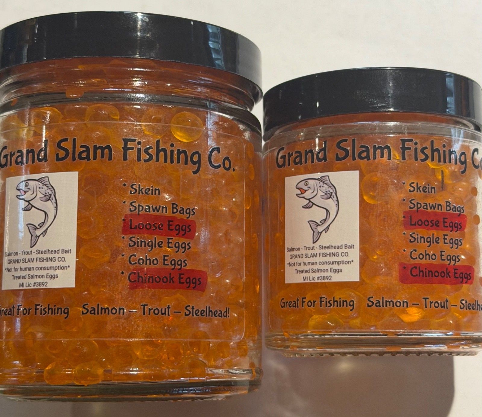 Grand Slam Fishing Company Premium Extra Select Cured Chinook (King)Salmon Spawn