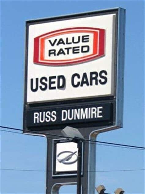 Russ Dunmire Oldsmobile License Plate Frame