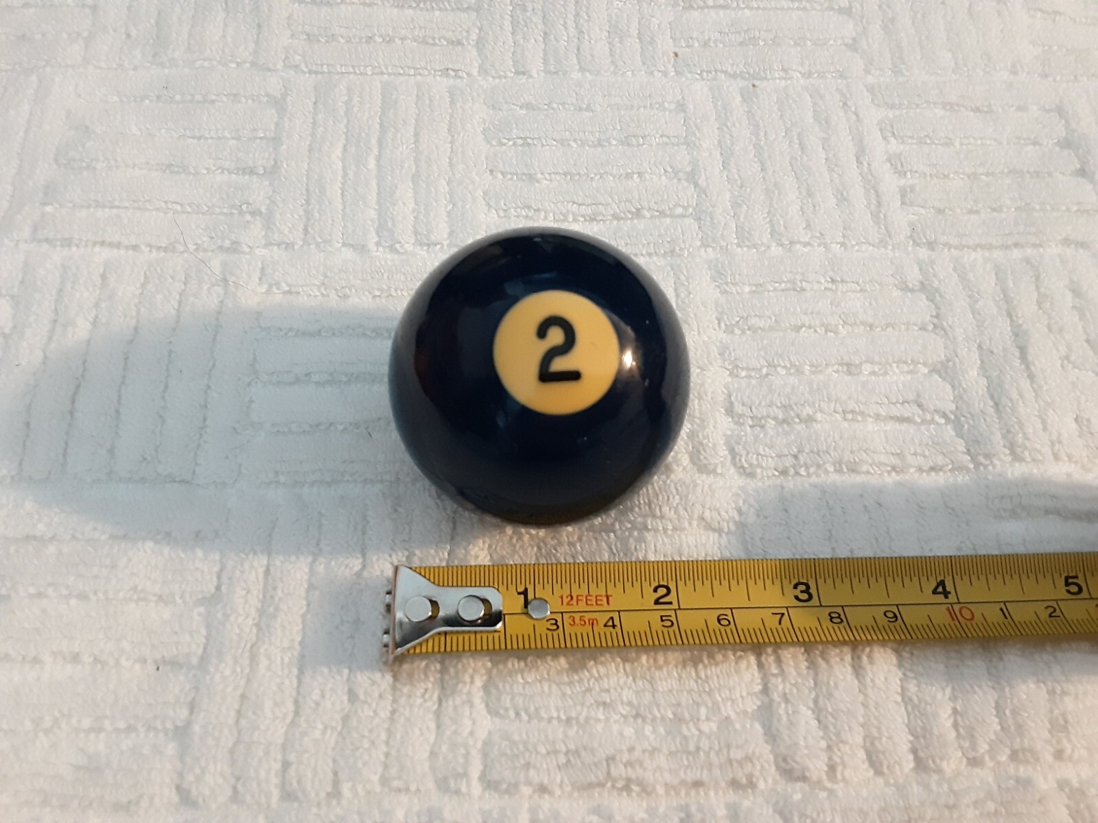 Vintage Bakelite Pool Billiard Ball Solid Color #2 Blue Tested
