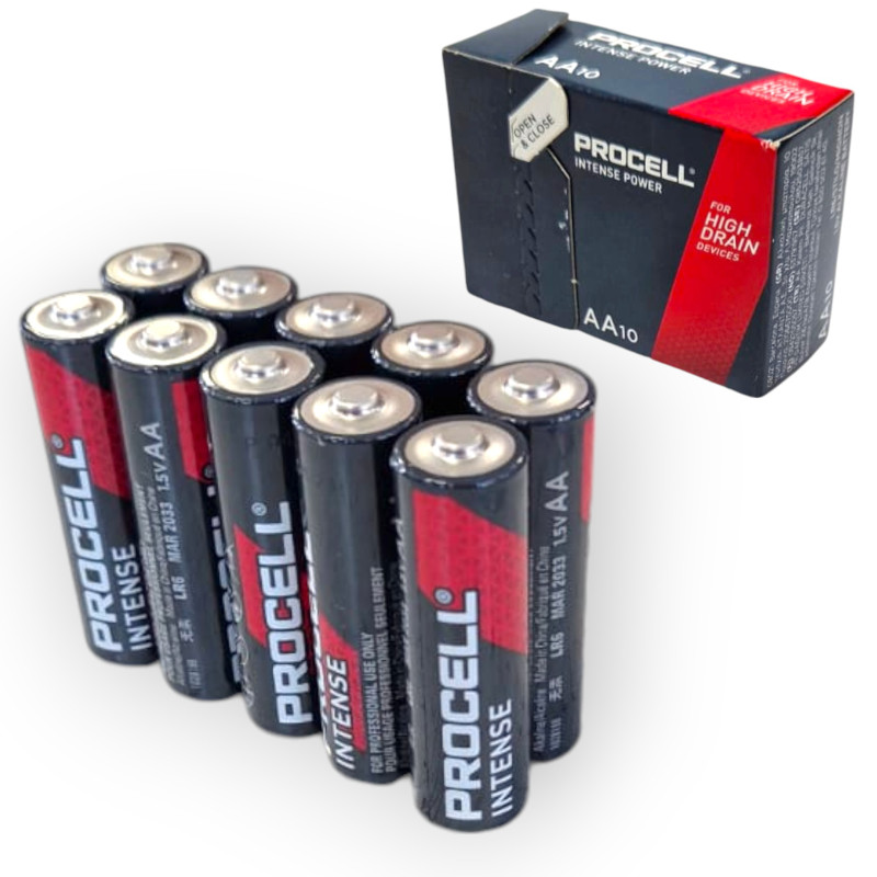 PROCELL INTENSE BLISTER PIECES 10 BATTERY CHARGING BATTERY 1.5 VOLT AA10