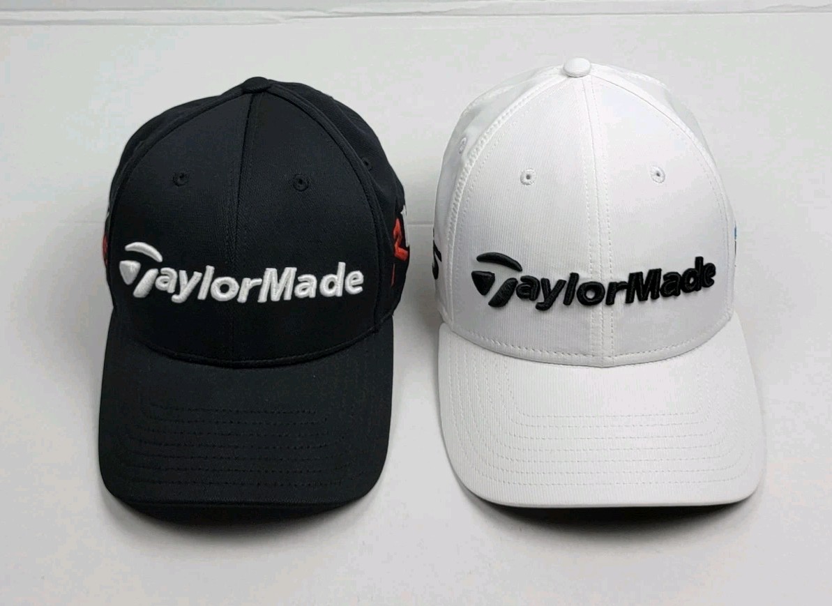 TaylorMade R15 Aero BurNer/ M3 TP5 Golf Hat Cap Adjustable Black/White
