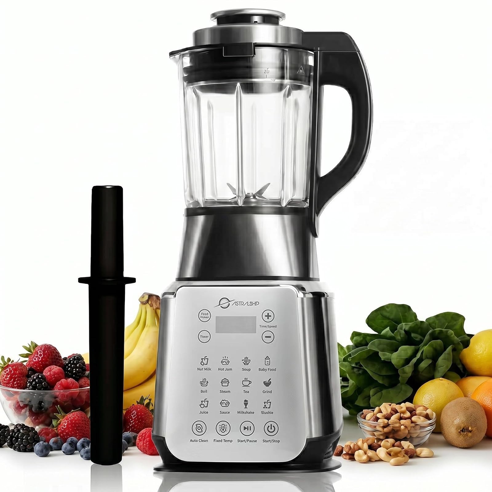 ASTRALSHIP 1500W Professional Blender for Smoothies, 9 Speeds, 14 Programs
