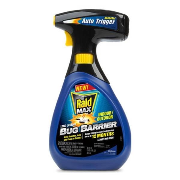 2x  Raid Max Bug Barrier Indoor/Outdoor 30 Fl Oz with Reusable Auto Trigger