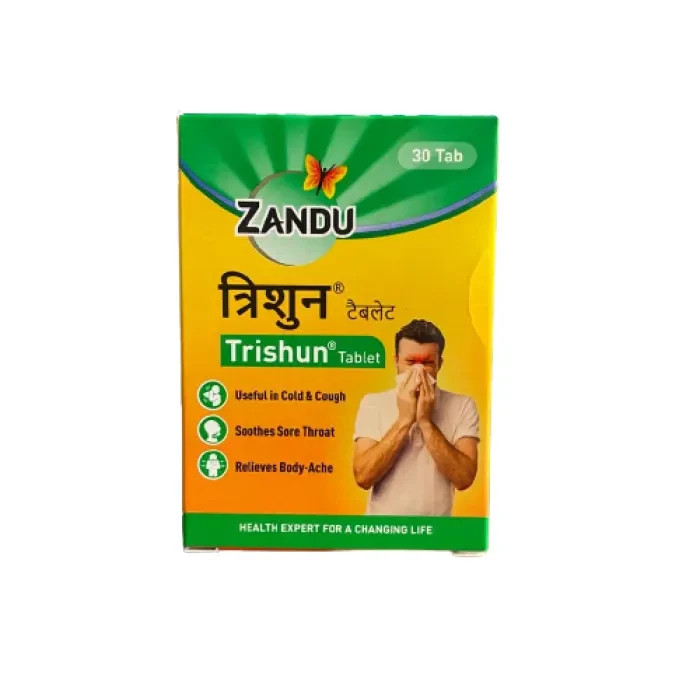 Zandu Trishun Tablets Trisun Ayurvedic helps strengthen the Immunity 150 PILLS