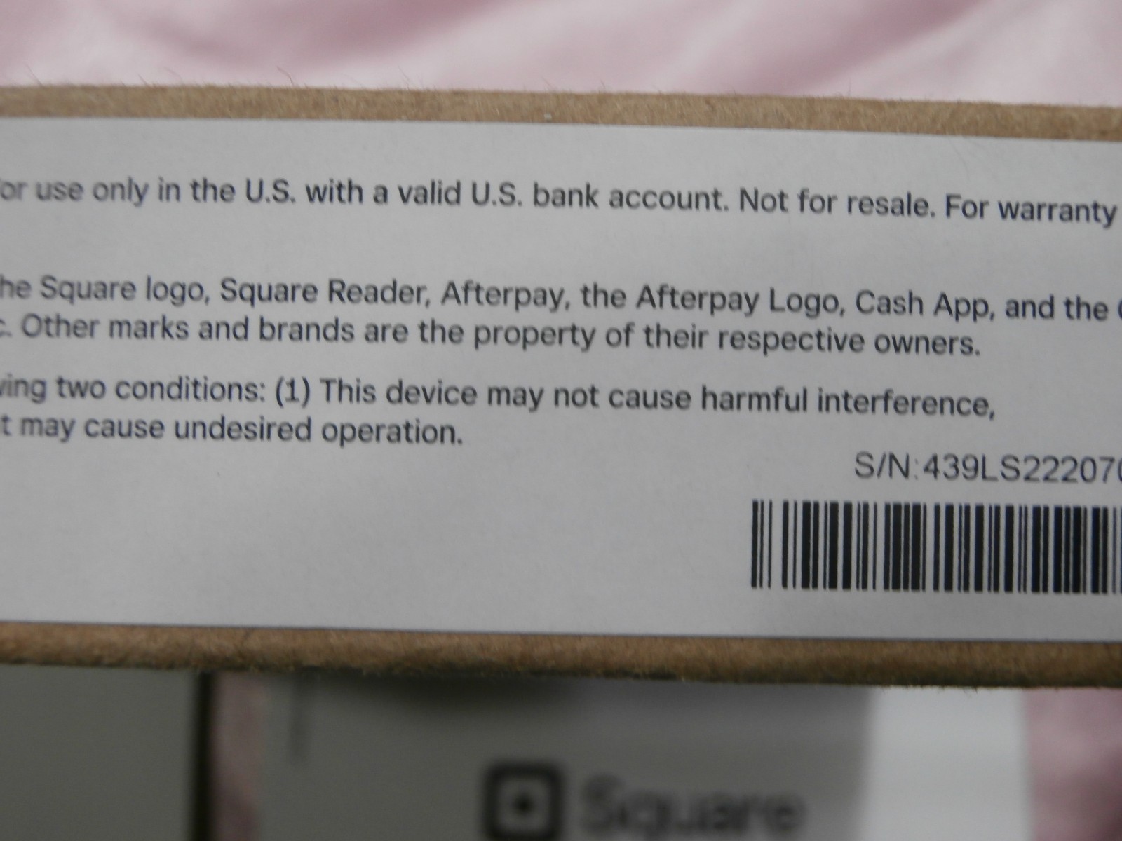 • Square Credit Card Reader