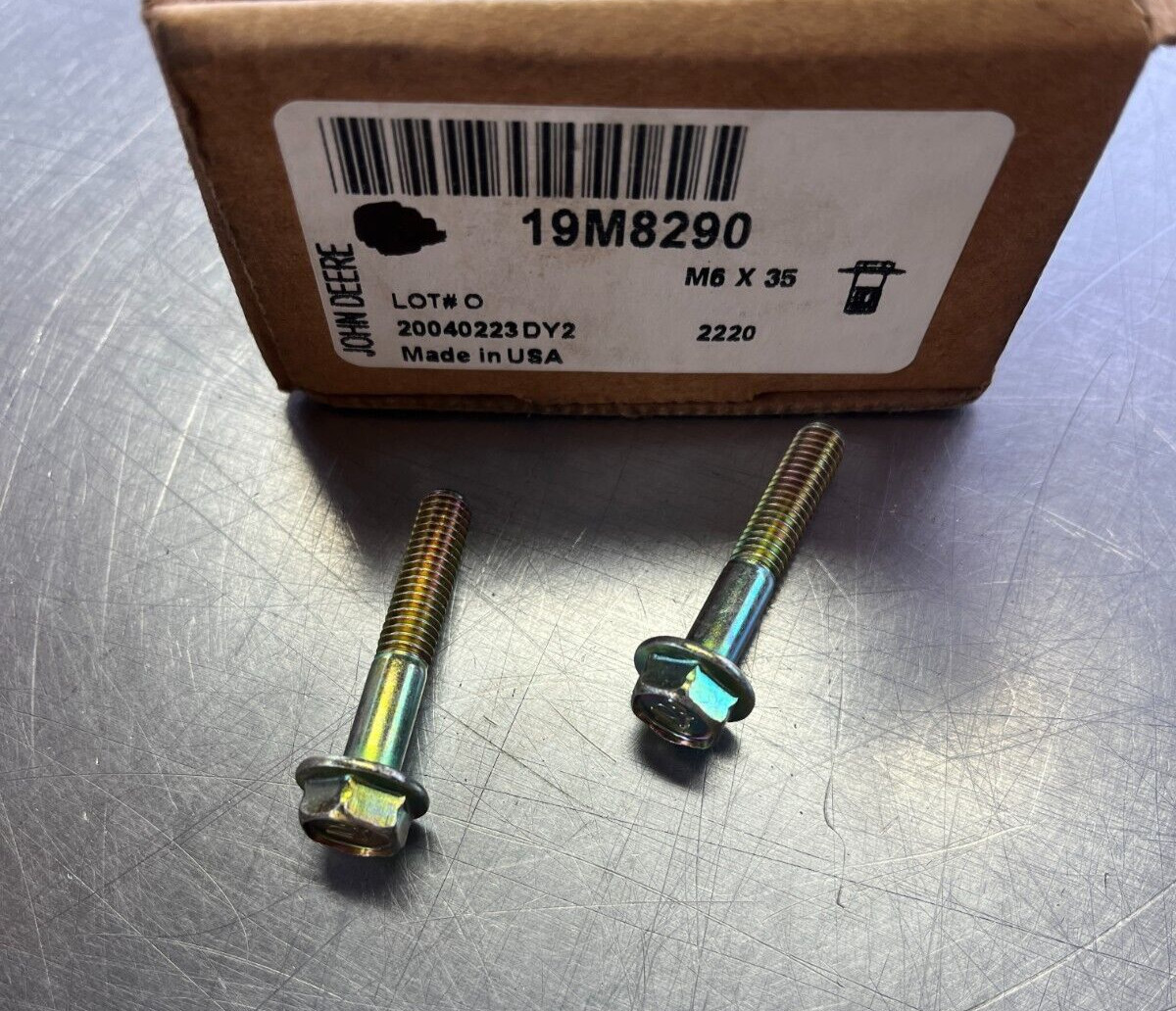 19M8290  GENUINE  OEM  John Deere  CAP SCREW BOLT   QTY of 2 Bolts