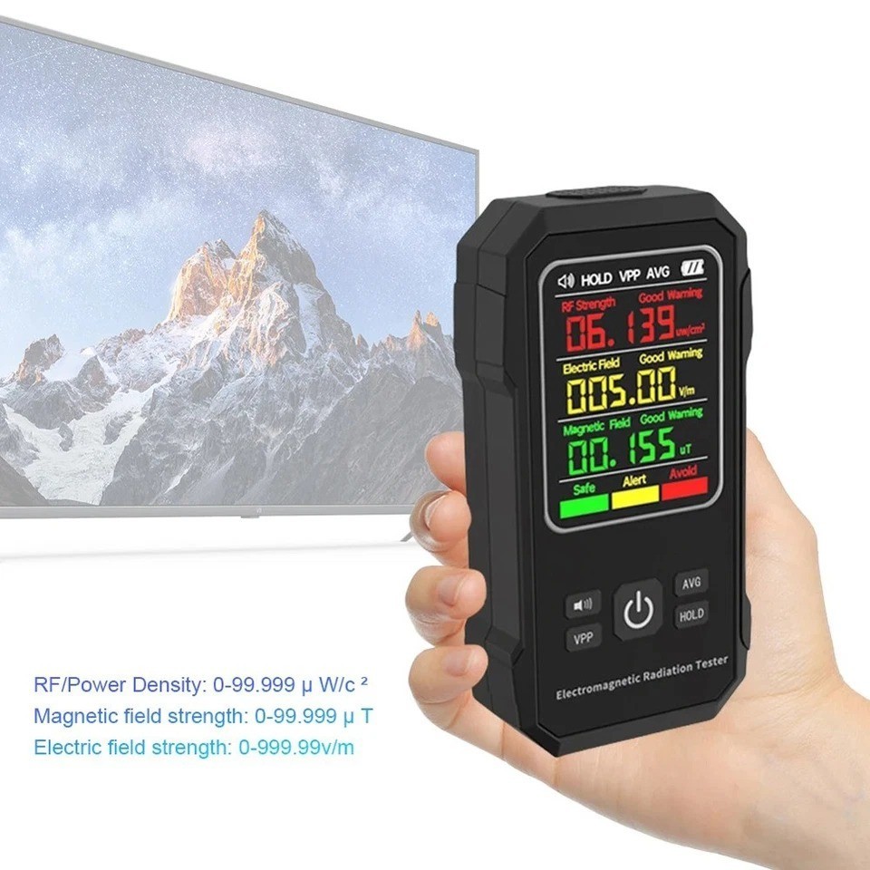 Digital EMF Meter Electromagnetic Field Radiation Detector LCD Geiger Counter