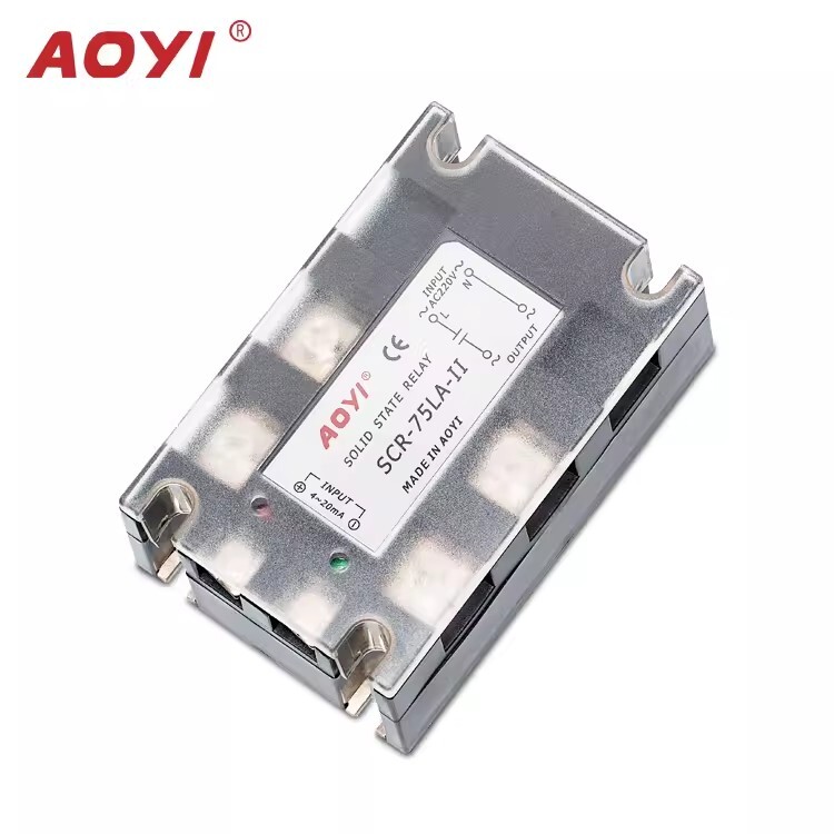 SCR-75LA-II Enhanced Single-phase Solid-state Relay 4-20MA Voltage Regulator