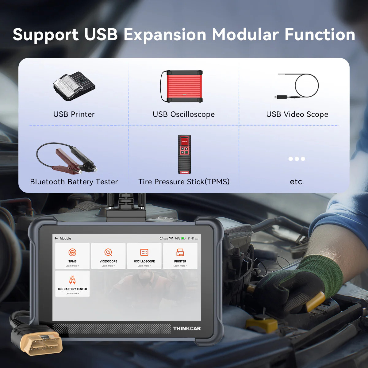 🏆2024 THIINKCAR ThinkScan 672 Pro Auto Diagnostic Tool Full System Active Test