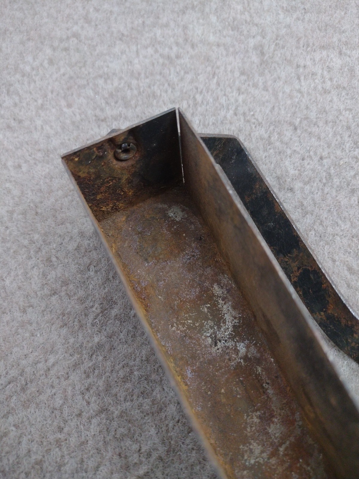 Vintage Deep Socket Metal Tray Holder Organizer Carry Handle Storage Organize .