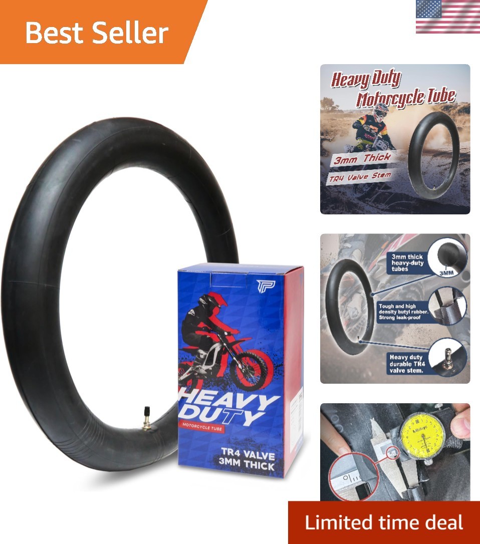2.75/3.00-18 80/80-18, 80/90-18, 90/90-18 Heavy Duty Motorcycle Inner Tube – ...