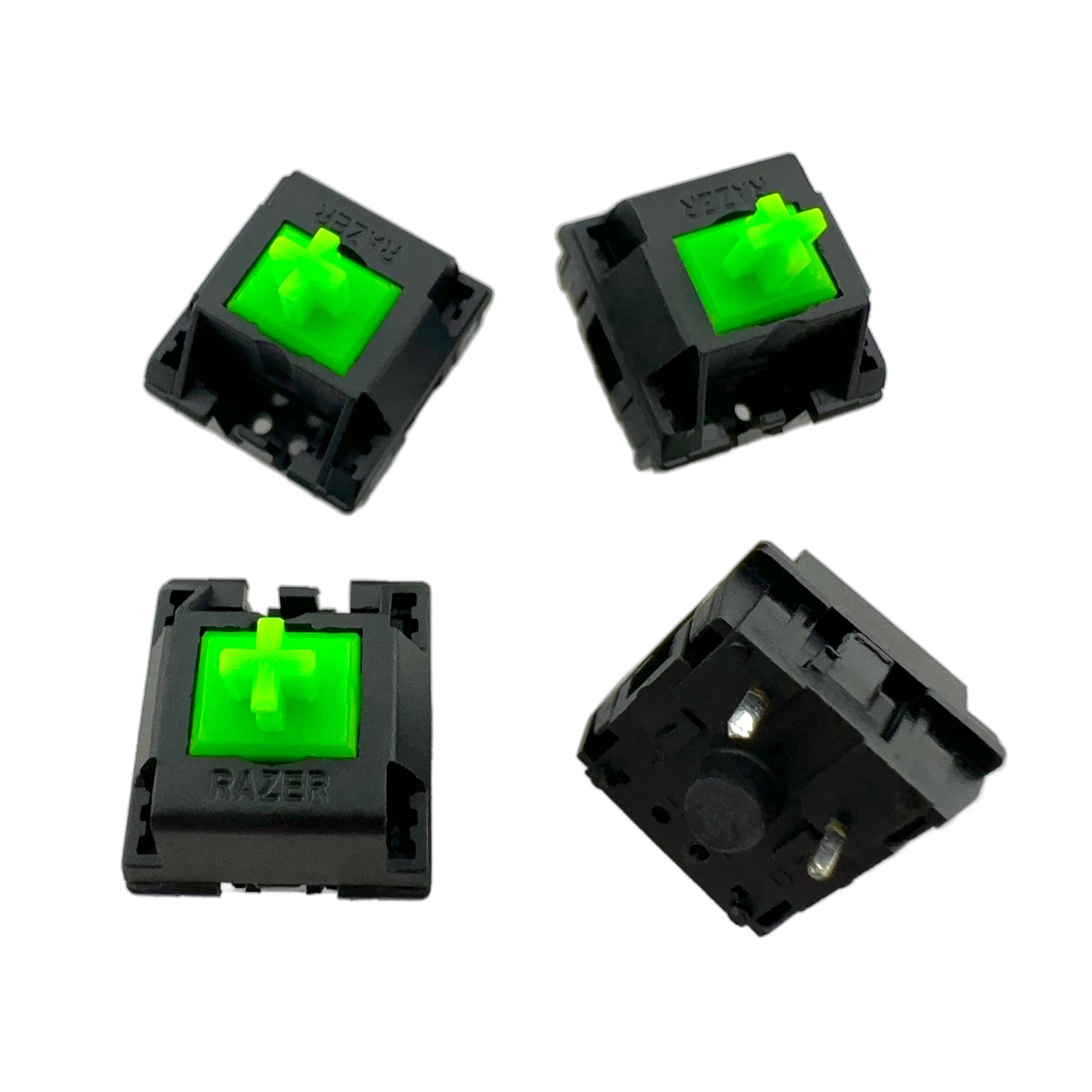 4x Razer Green Tactile Clicky Keyboard Switch 4-Pin LED