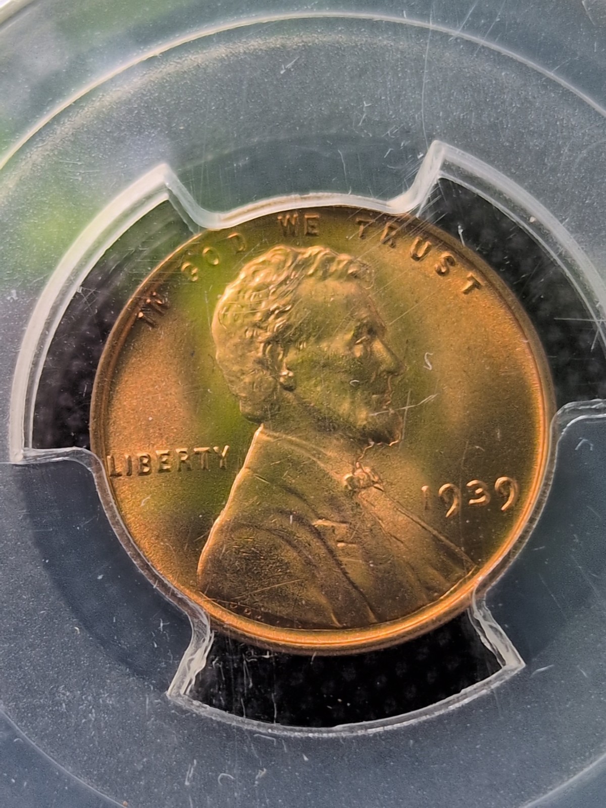 1939 Lincoln Cent MS66RD PCGS