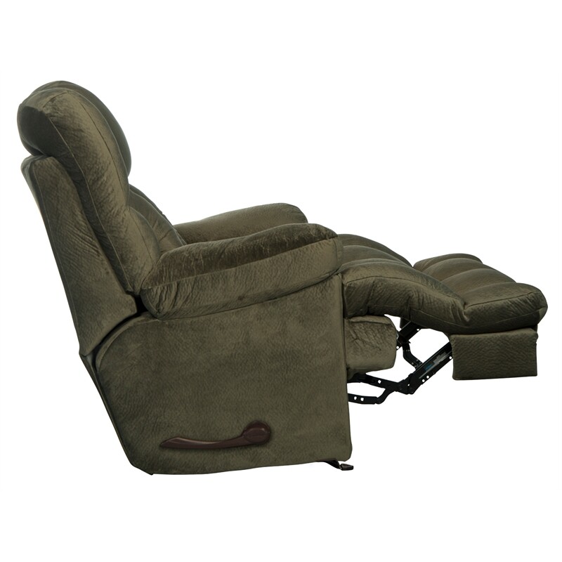 Cirrus Rocker Recliner in Sage Green Polyester Fabric