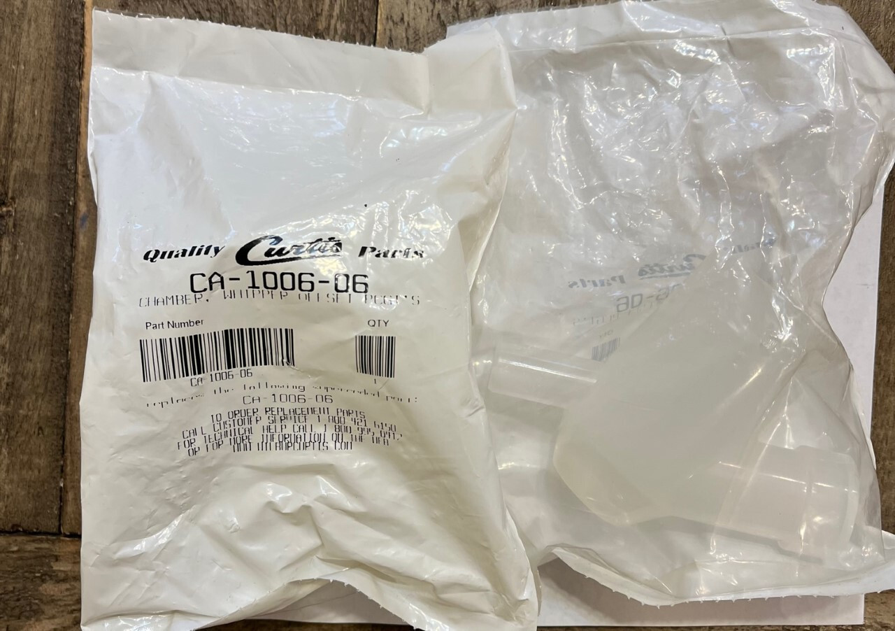 2PK Wilbur Curtis CA-1006-06 Whipper Chamber with Offset PCGT's (NOS)