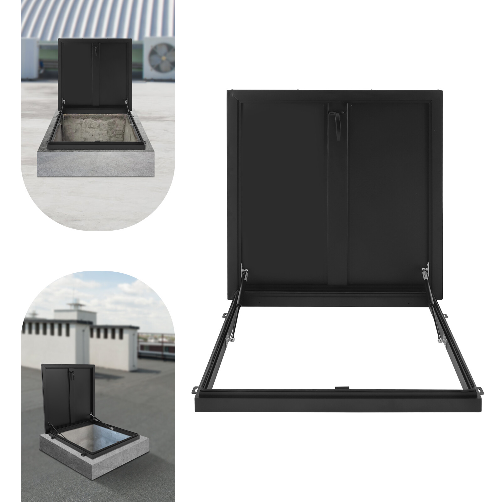 Aluminum Alloy Roof Hatch Roof Access Hatch Roof Security Door Inner 27.5*27.5in