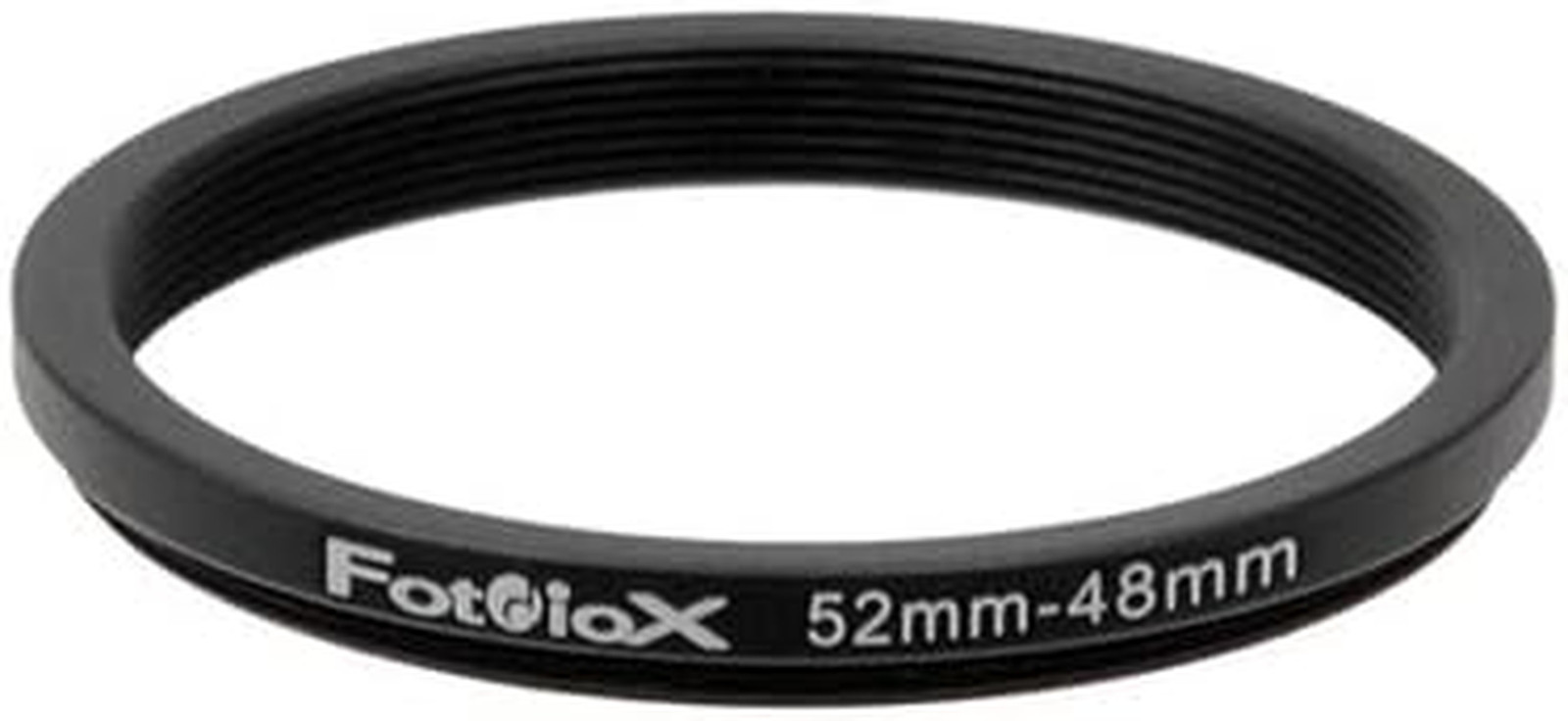 Metal Step down Ring, Anodized Black Metal 52Mm-48Mm, 52-48 Mm