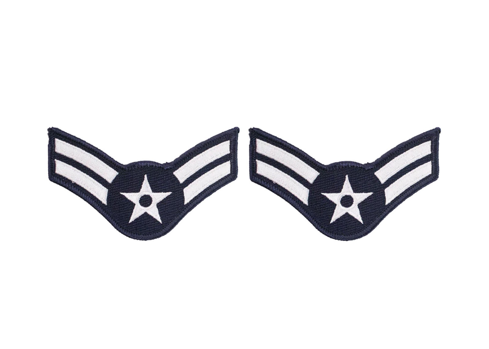 US Air Force E-3 Airman First Class Male Chevrons -Veteran Owned Business