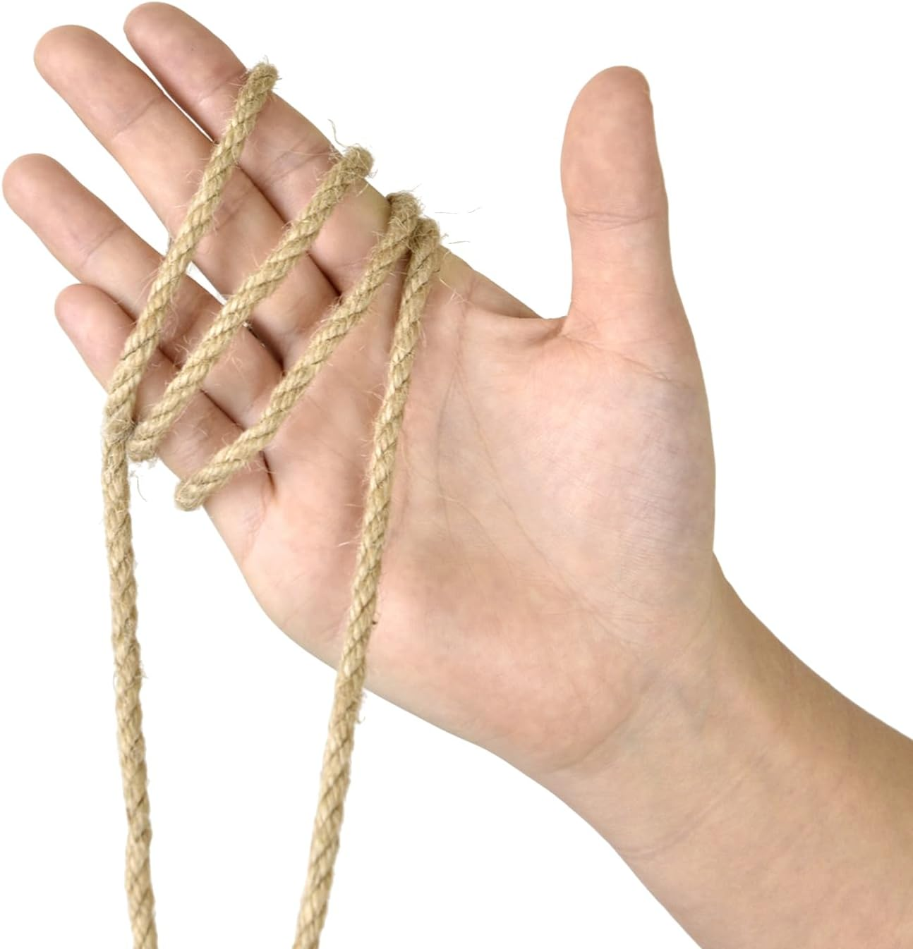 164 Feet 5Mm Jute Twine, Heavy Duty Jute Rope, Natural Jute