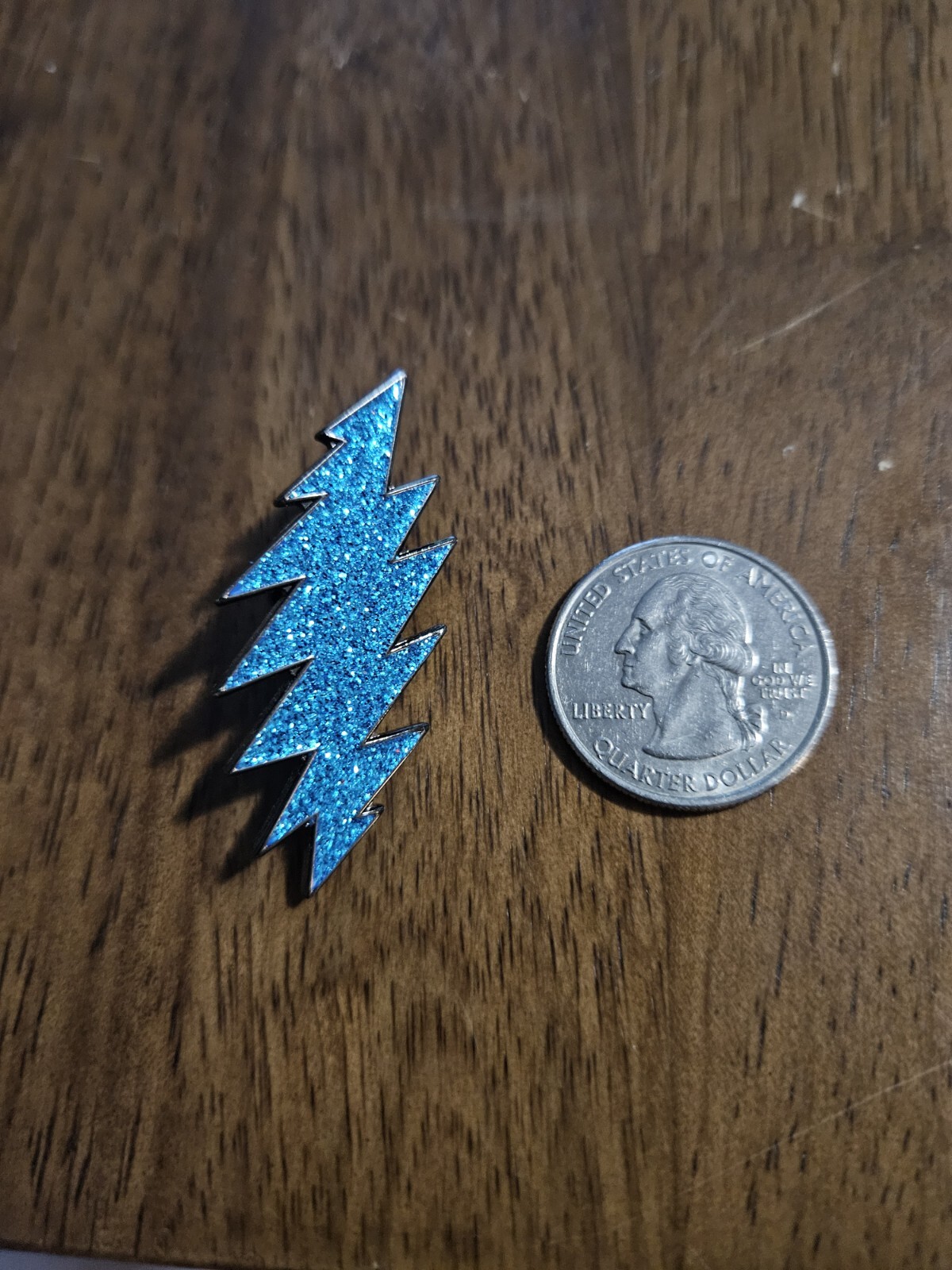 Vintage Grateful Dead 13 point Blue Lightning Bolt