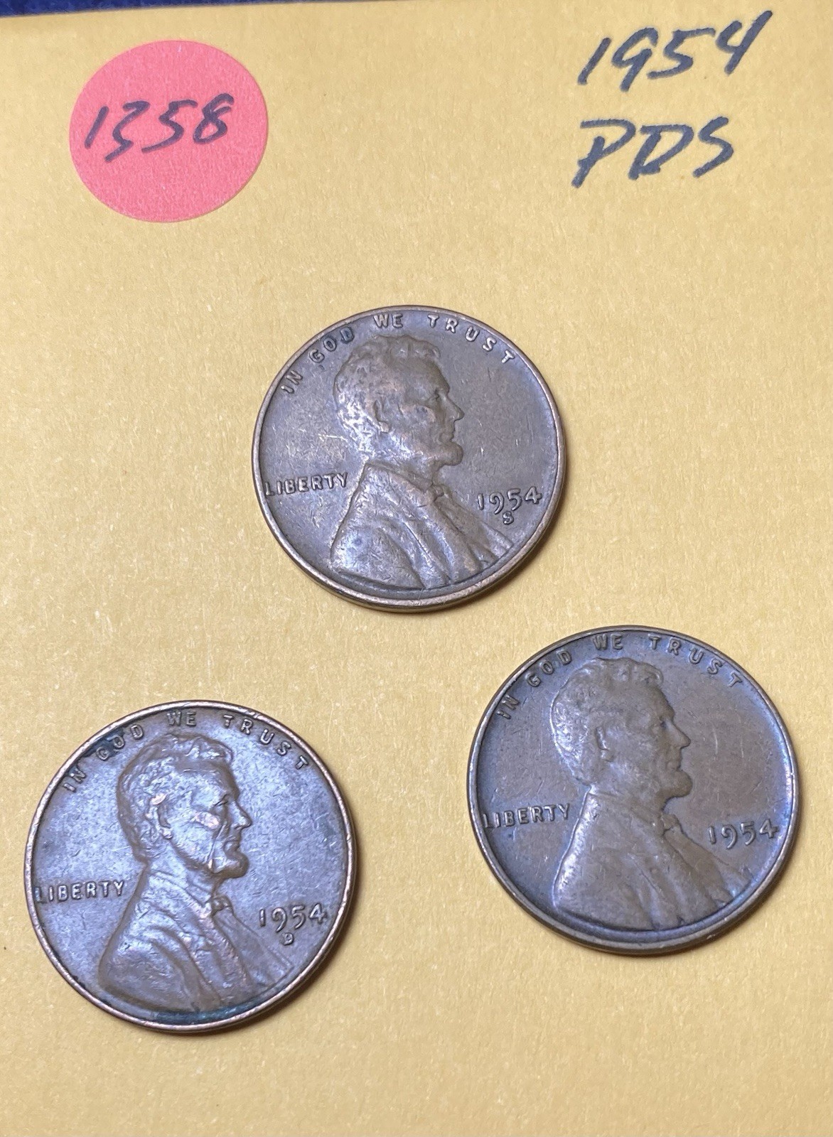 1955 PDS Lincoln Wheat Cent #1358