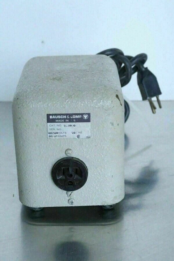 Bausch + Lomb 33.29.10 Vintage Transformer Power Supply, Microscope Light Source