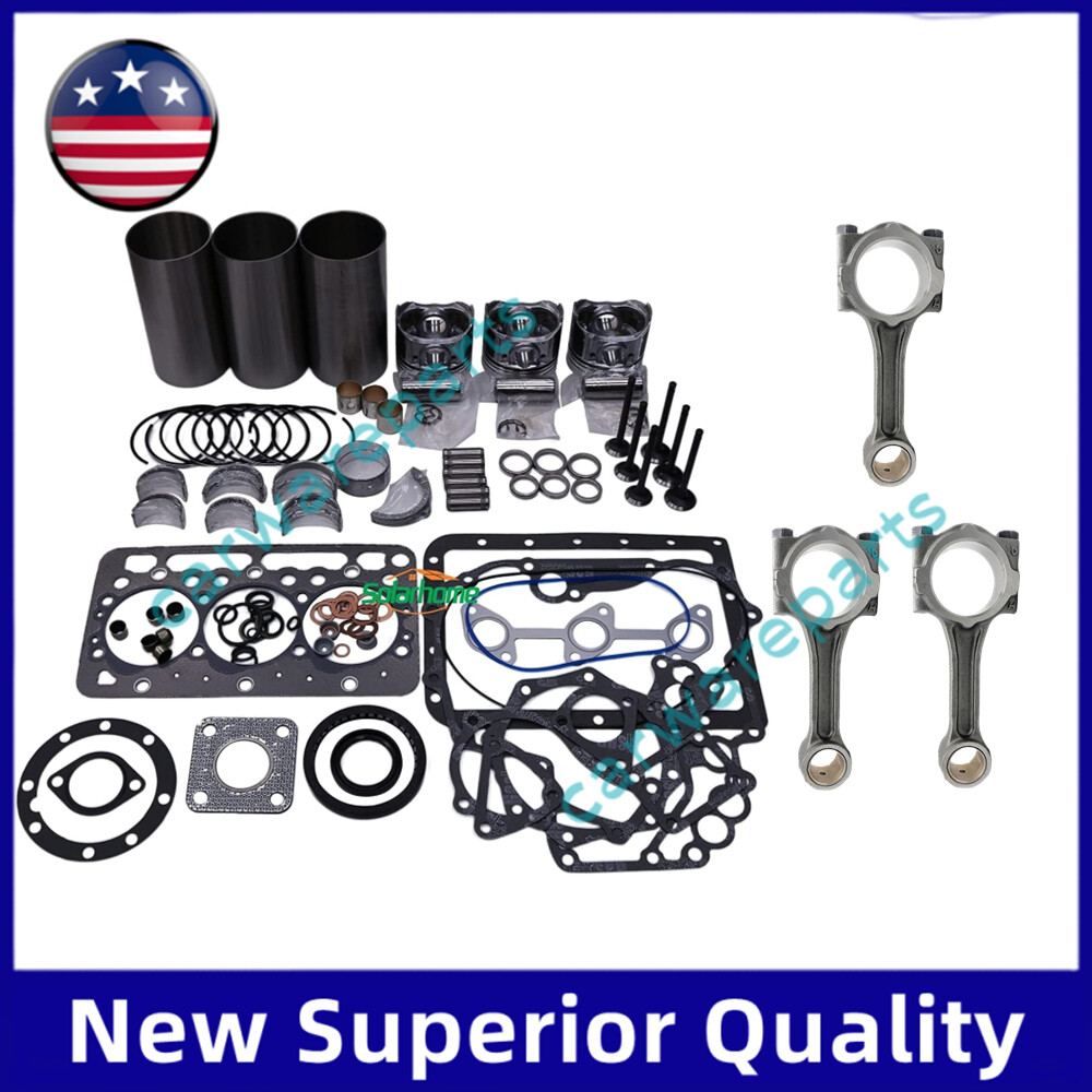 for ISUZU 3CD1 3CD1T Engine Overhaul Rebuild Kit/3PCS connecting rod