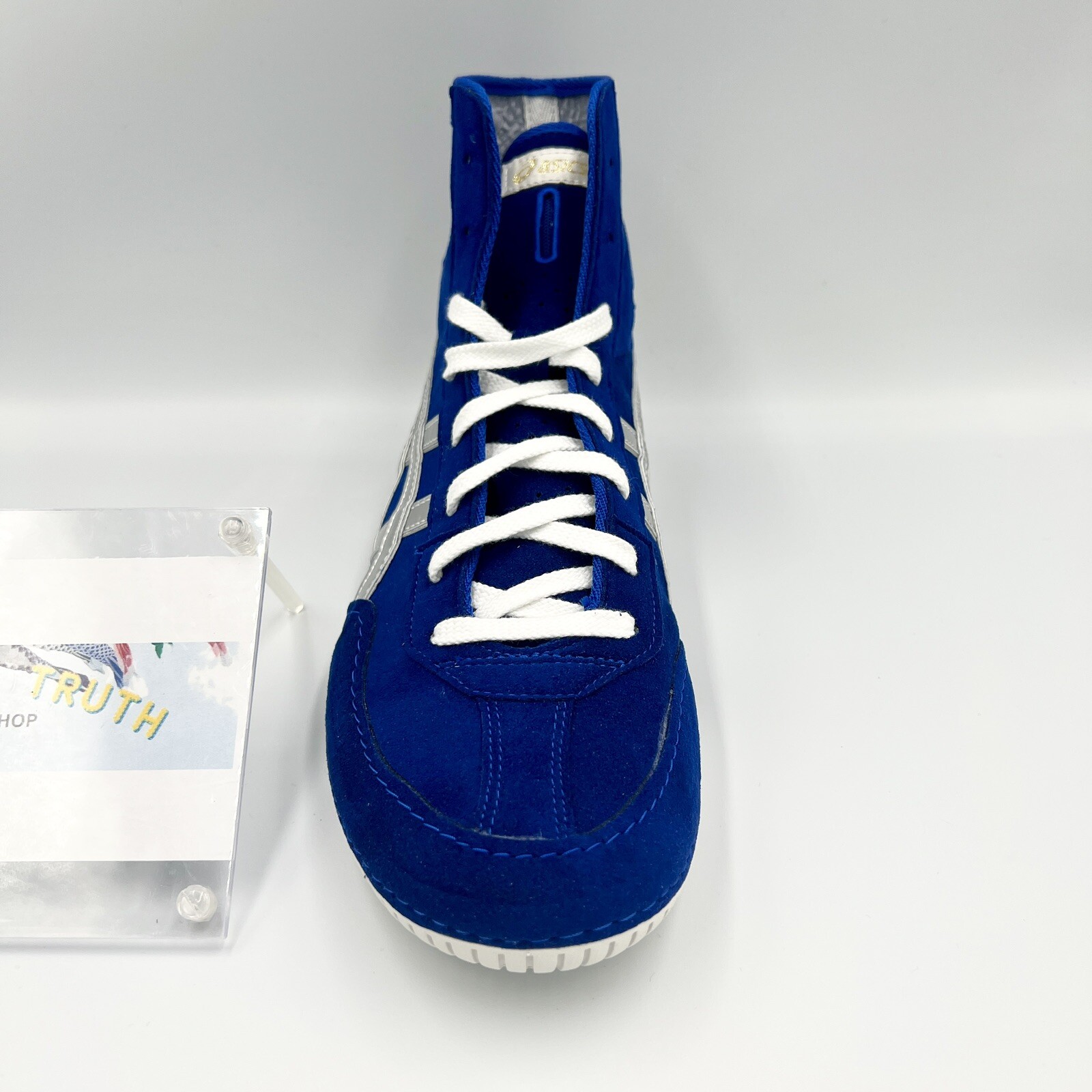 Asics Wrestling Shoes 1083A001 EX-EO special order blue x silver silver edge