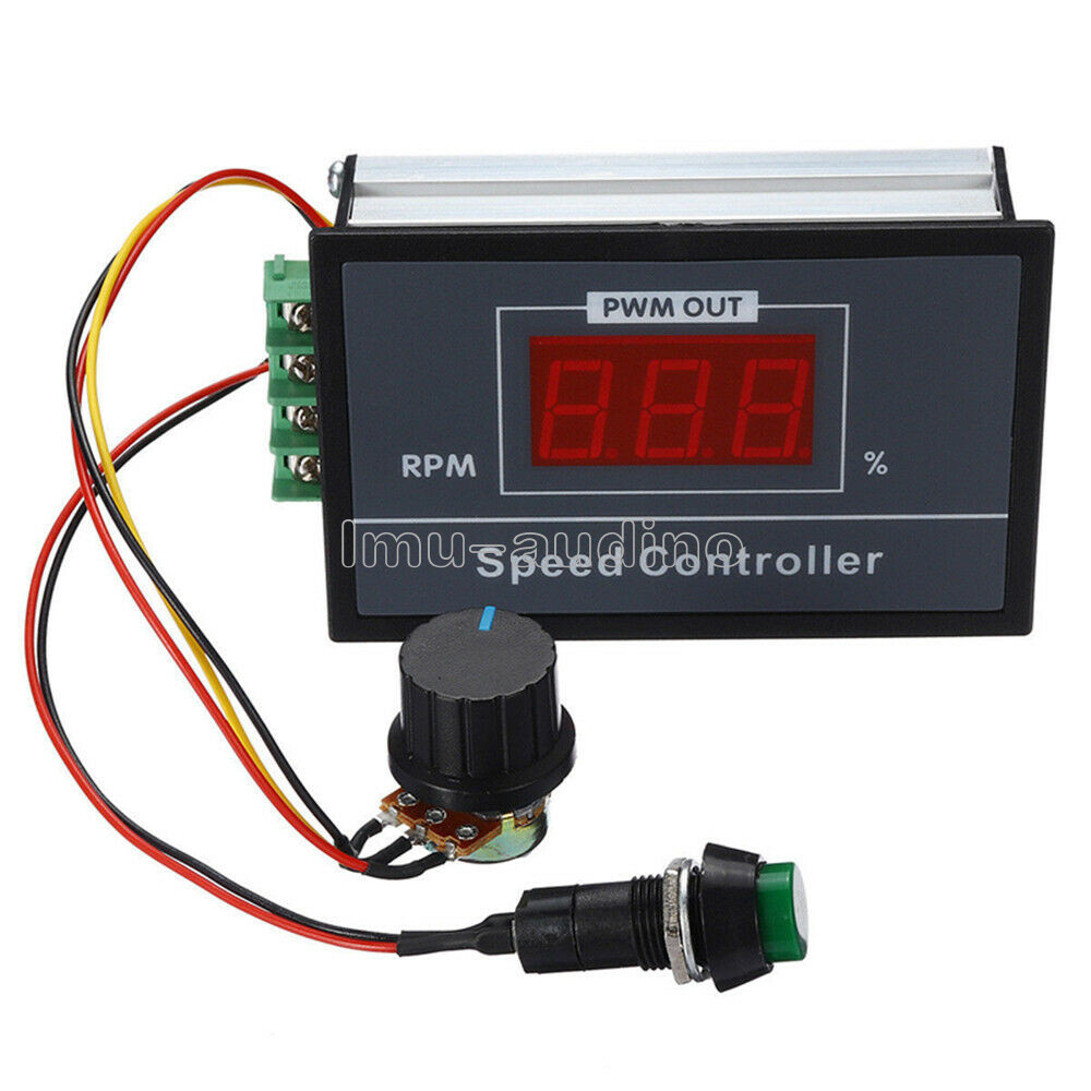 Digital LED Display DC 6V/12V/24V 48V 30A Adjustable Motor Speed Controller PWM