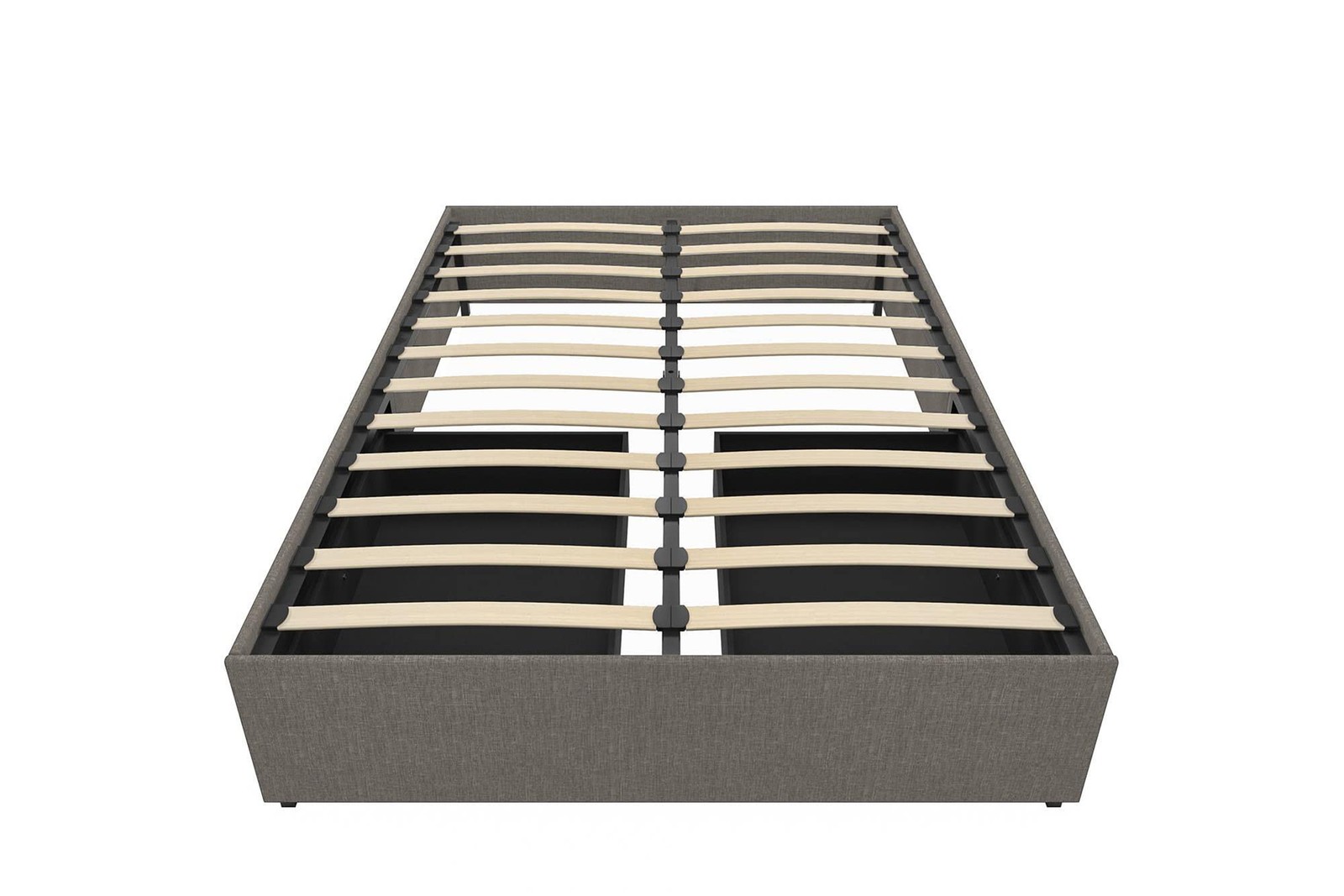 Maven Upholstered Platform Bed for Raised Mattress with Underbed Storage Draw...