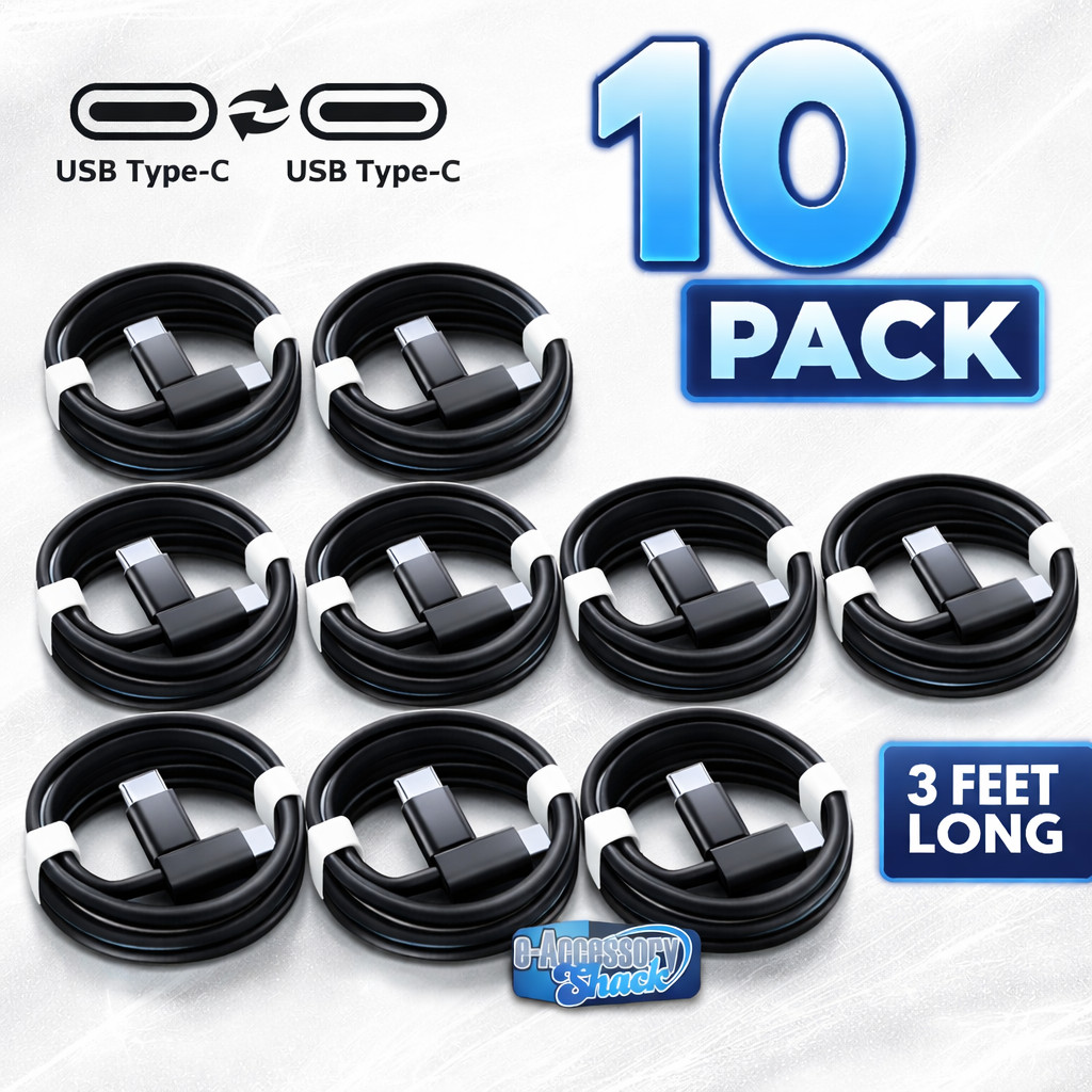 10 Pack USB-C Fast Charge Cable For Apple iPhone 15 16 17 Plus Pro Max SS Galaxy