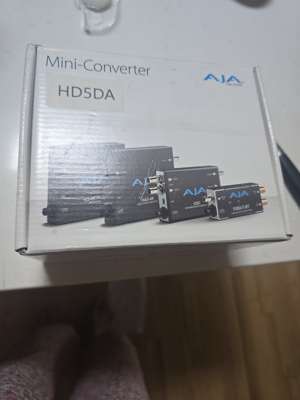 AJA HD5DA 1x4 HD/SD-SDI Distribution Amplifier Mini-Converter - Open Box Unused