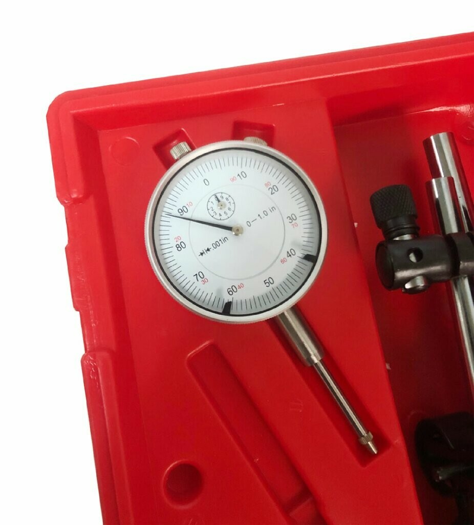 1'' Dial Indicator w/ Magnetic Base Holder Fine .001 Graduation + 22 Point Set