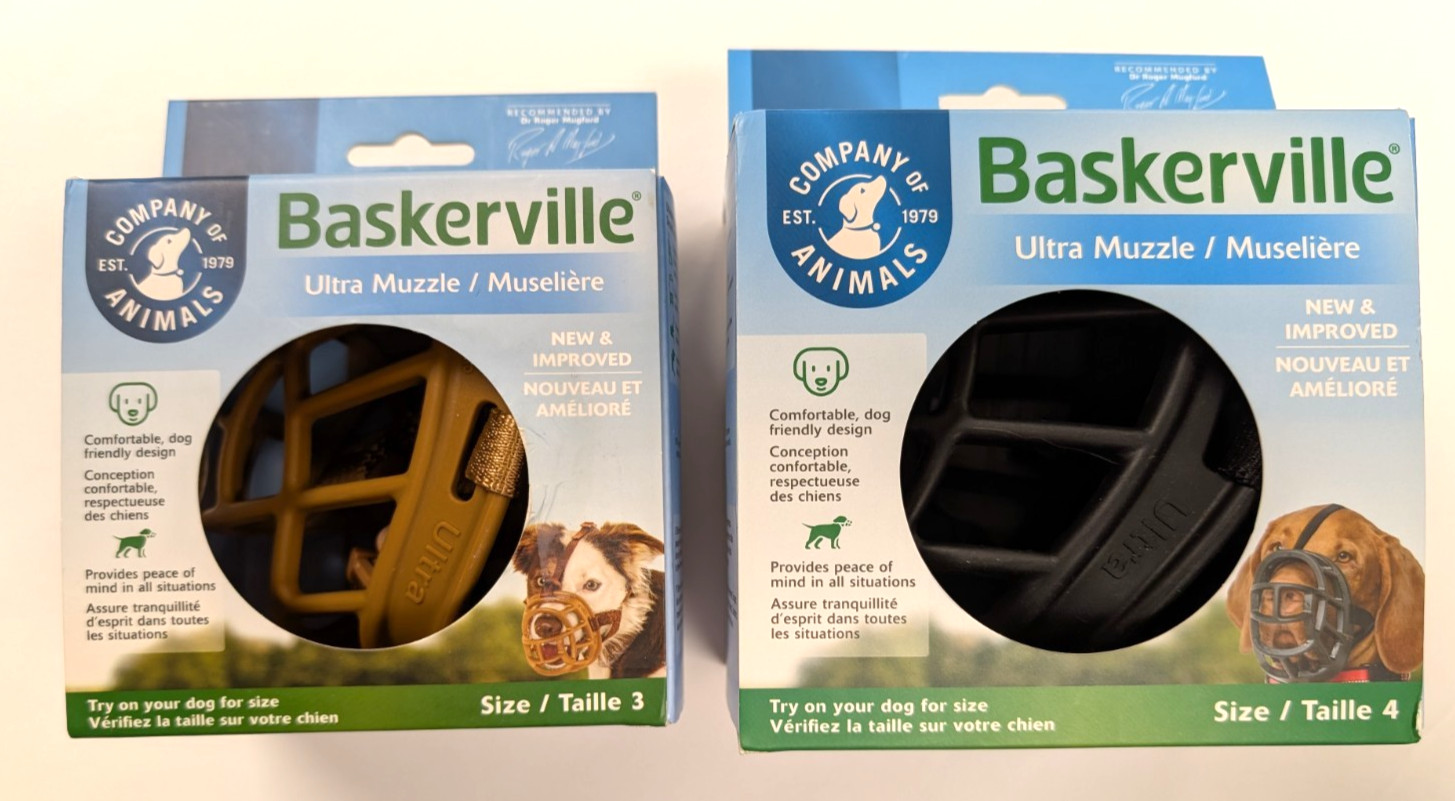 Baskerville Ultra Muzzle - Your Choice of Size, NIB