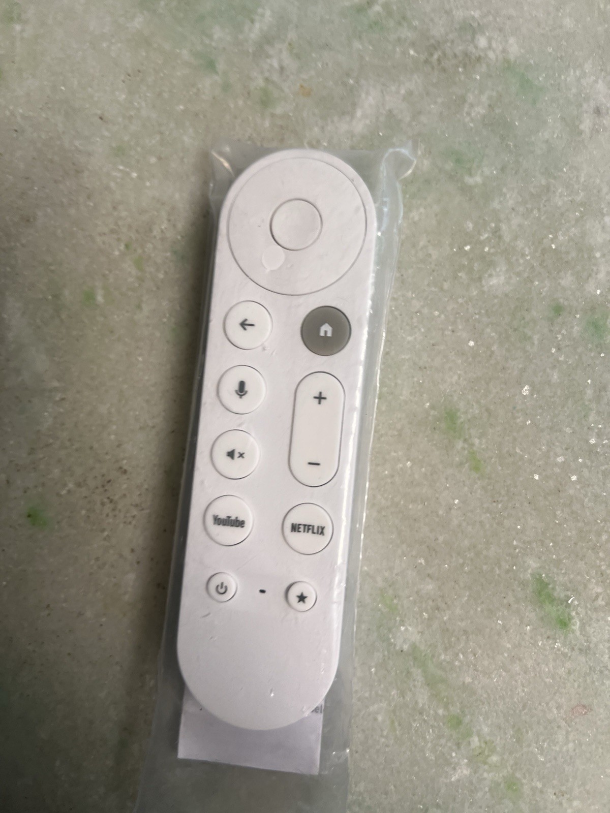 Google Chromecast 4K Snow Voice Remote Control Only Easy Streaming Media Player