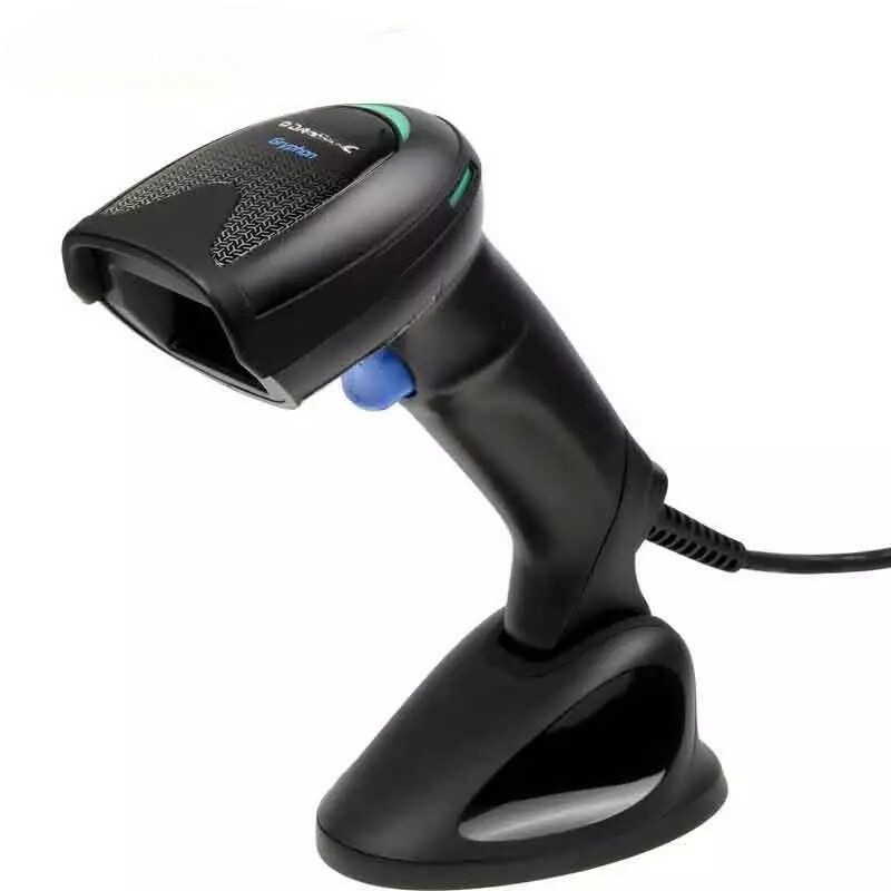 New FOR Gryphon GD4590-BK-B 1D 2D Handheld Barcode Scanner Reader With Base 1SET