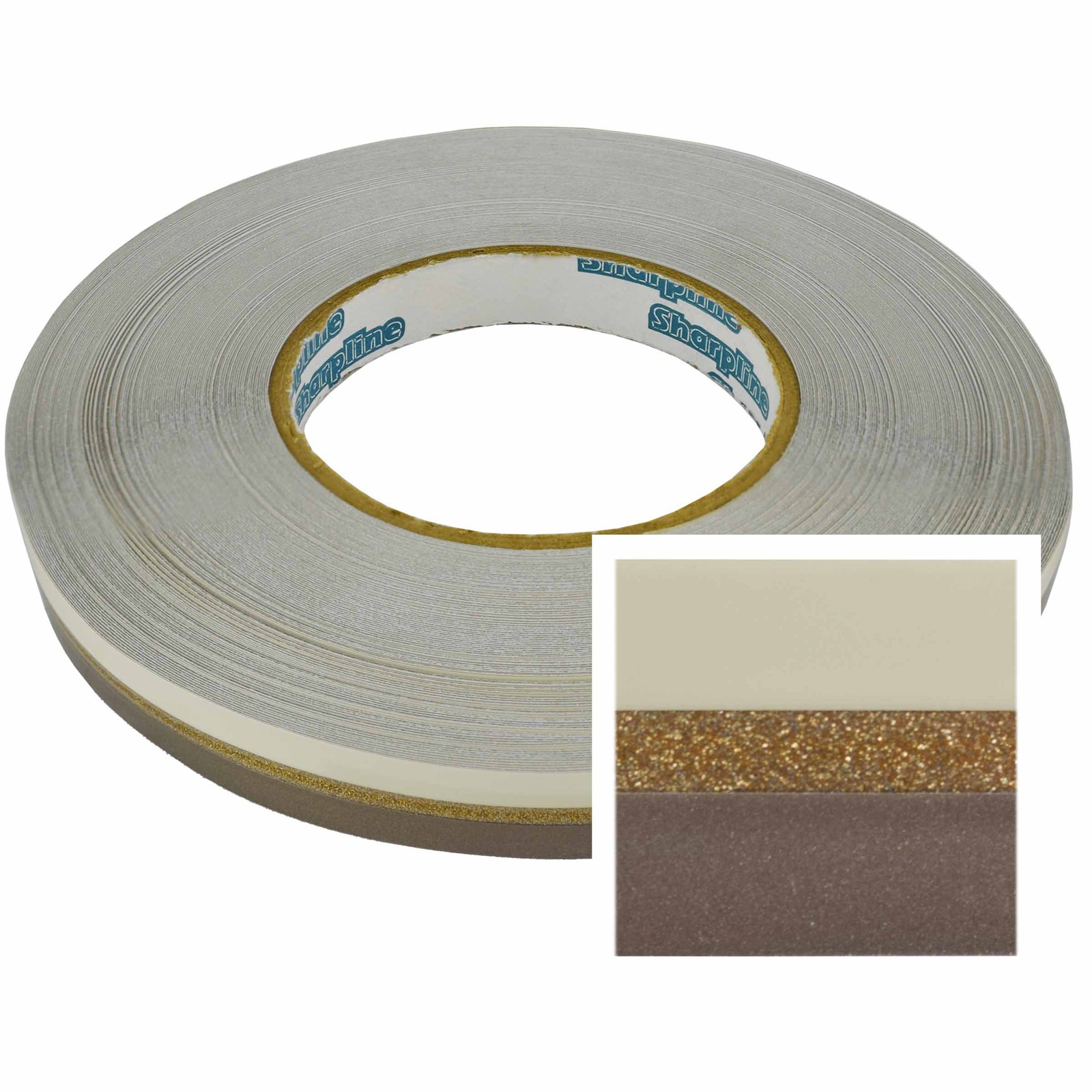 Larson Boats 5/8 inch LXI Hull Deck Tape Striping White/Gold/Silver
