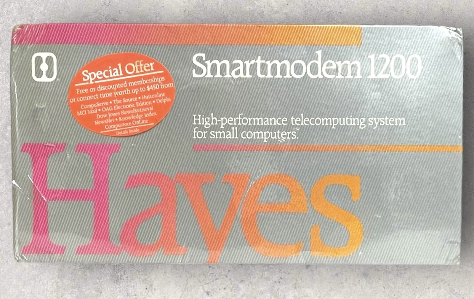 Hayes Smartmodem 1200 A Telecomputing Component (New In Box ) Vintage Sealed