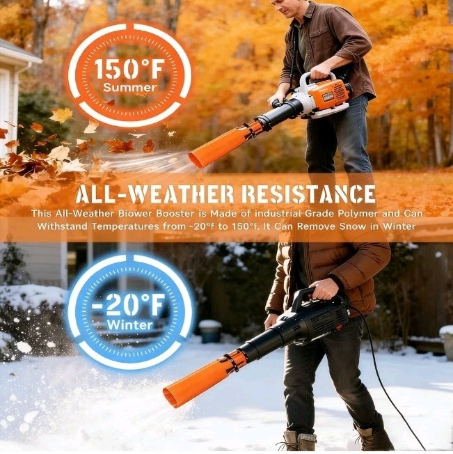 2 Pack Leaf Blower Air Booster, Universal High-Speed Cyclone Nozzle...