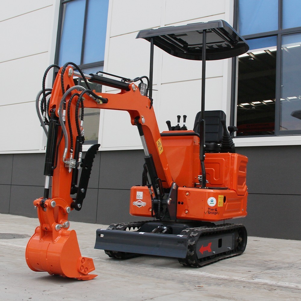 1 Ton Mini Excavator Orange B&S Engine Hydraulic System, USA STOCK, TX