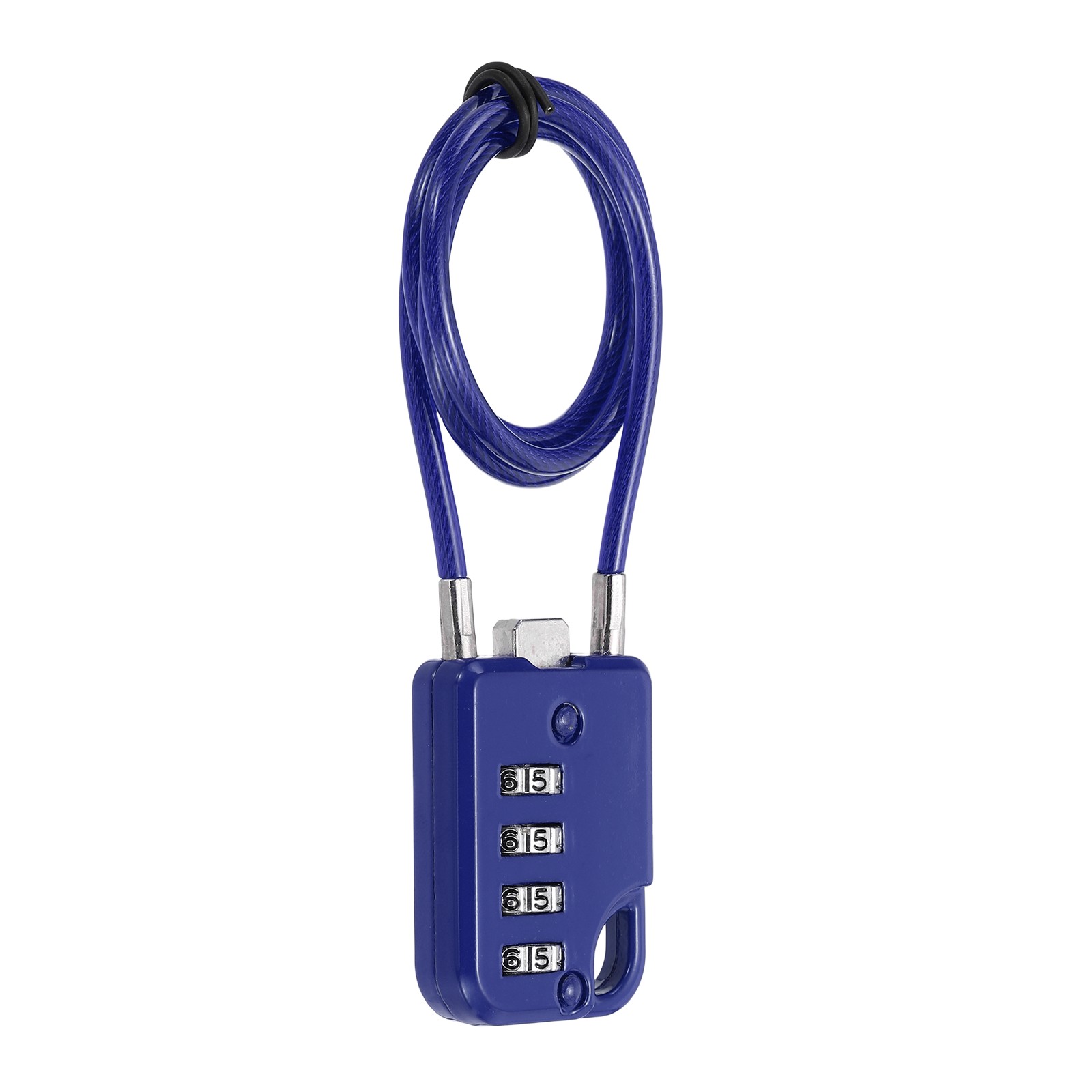 1-Pack Combination Padlock, 4 Digit 20 in Cable Luggage Lock [Blue]