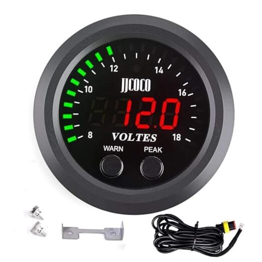 Universal Voltage Meter Kit Car DC 12V Voltmeter Red Digital LED Volt Gauge