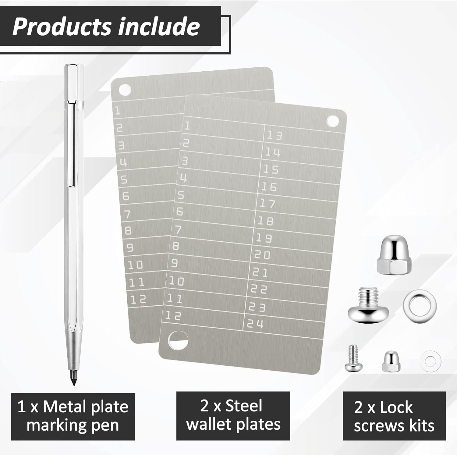 Crypto Cold Wallet Seed Phrase Recovery Steel Plates / Bitcoin / Cryptocurrency