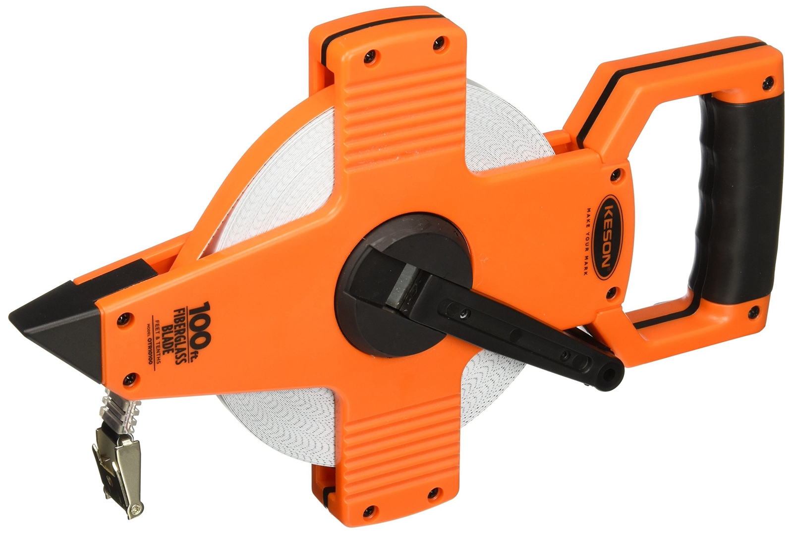 Keson OTR-10-100 OTR10100 Open Reel Fiberglass Tape Measure Reel Graduations 1/1