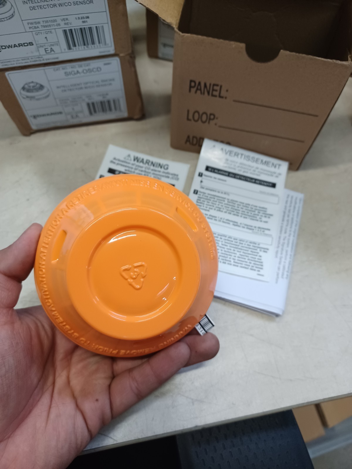 Edwards EST SIGA-OSCD Optical Smoke Detector With CO Sensor