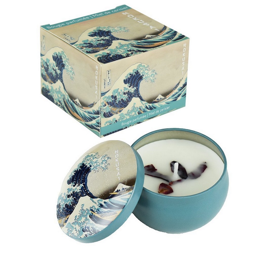 Enesco Scented Candle, Katsushika Hokusai (Kanagawa Wave)
