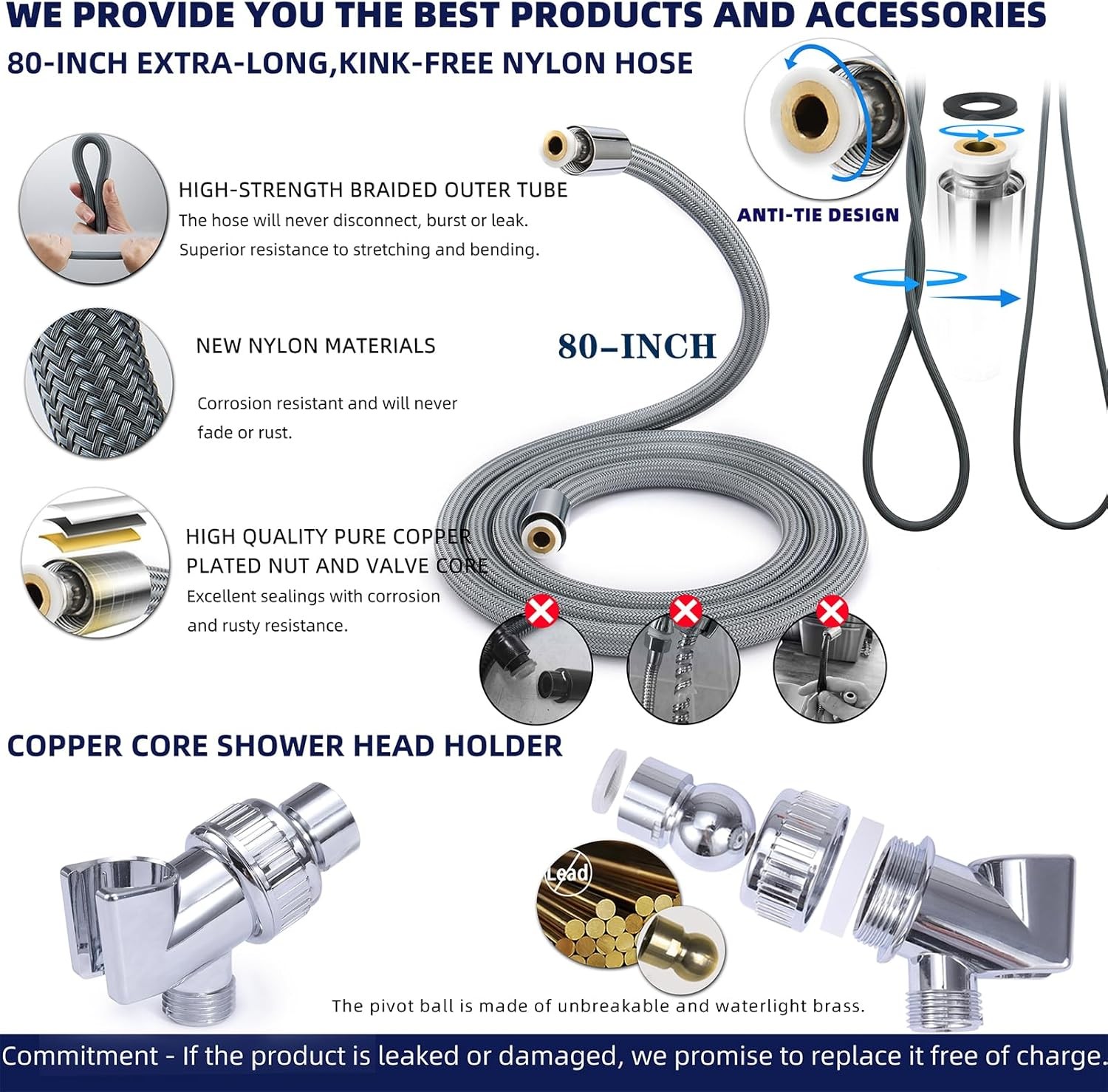 Filtered Shower Head with Handheld - High Pressure Transparent + Chrome