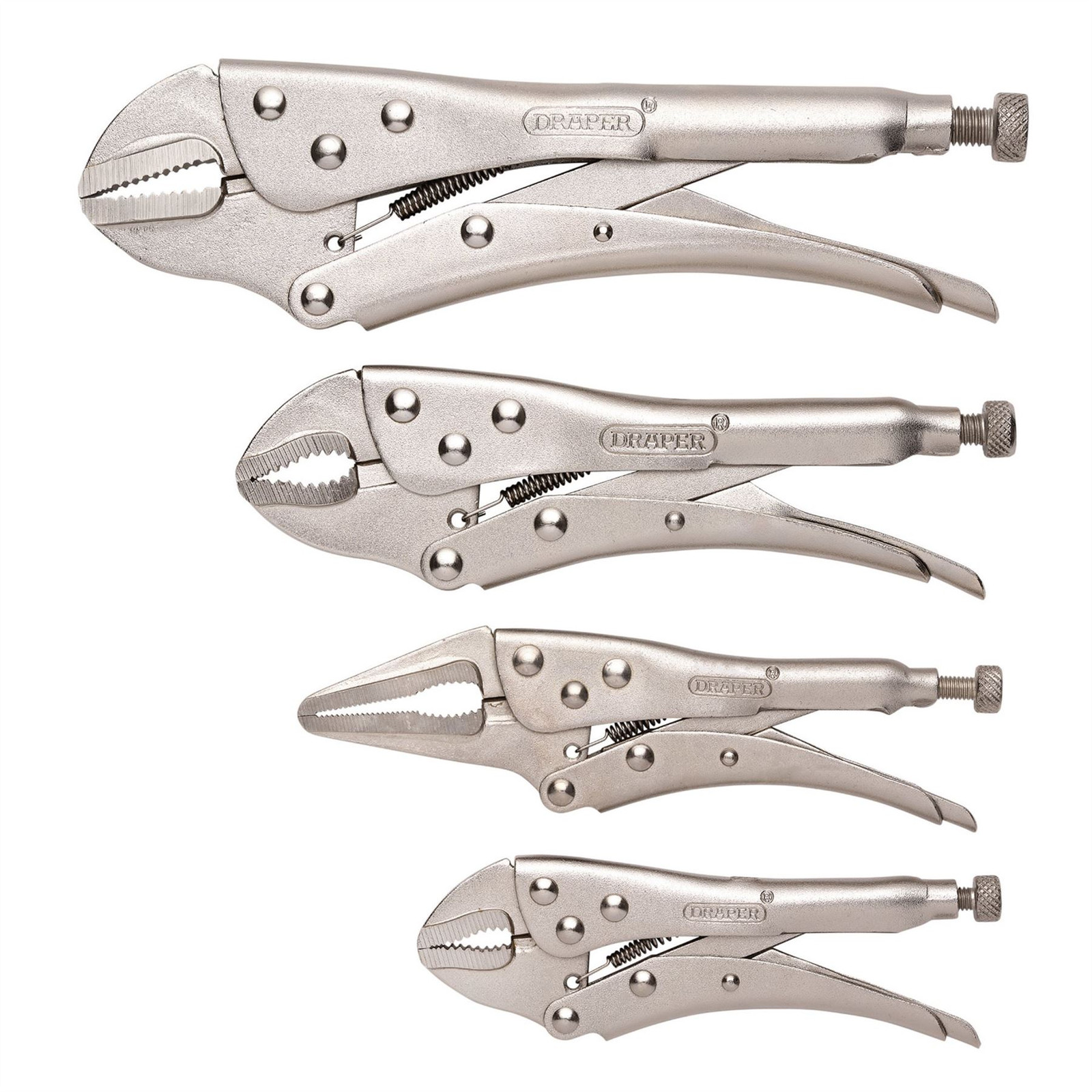 Draper 35373 Locking Pliers Set 4 Piece