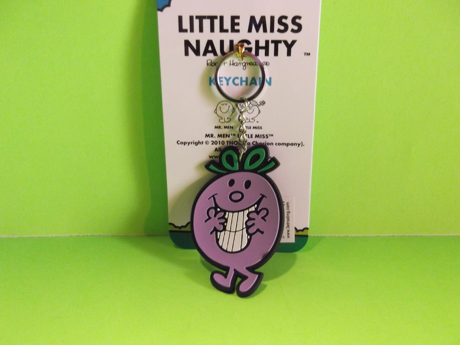 Little Miss Naughty One Sided Rubber Key Chain 2.75"in"in Tall 3E Trading, LLC