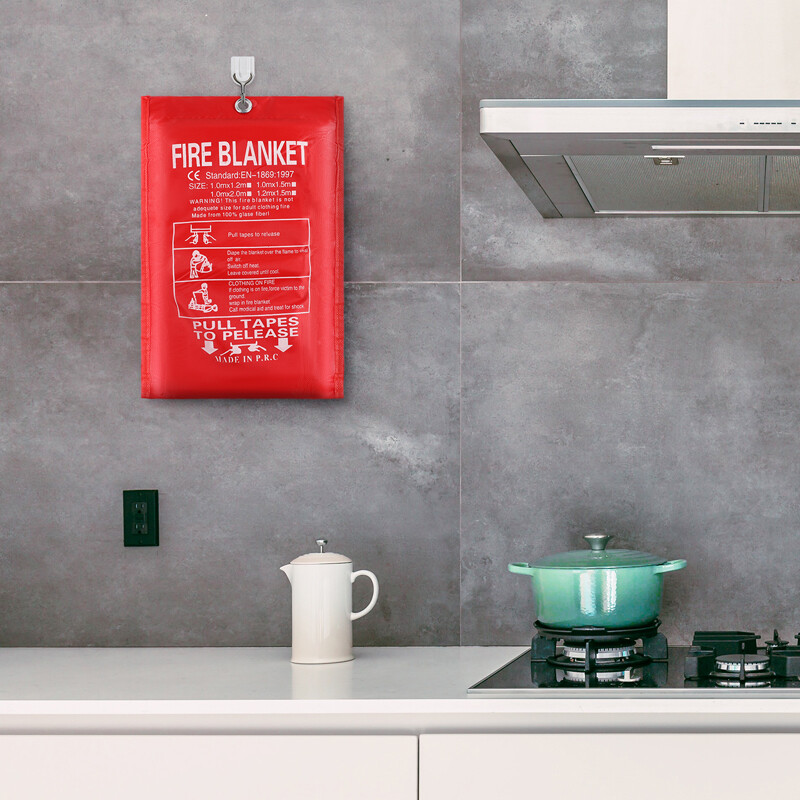NEW 2-Pack Large Fire Blanket Fireproof For Home Kitchen Office Emergency Safety